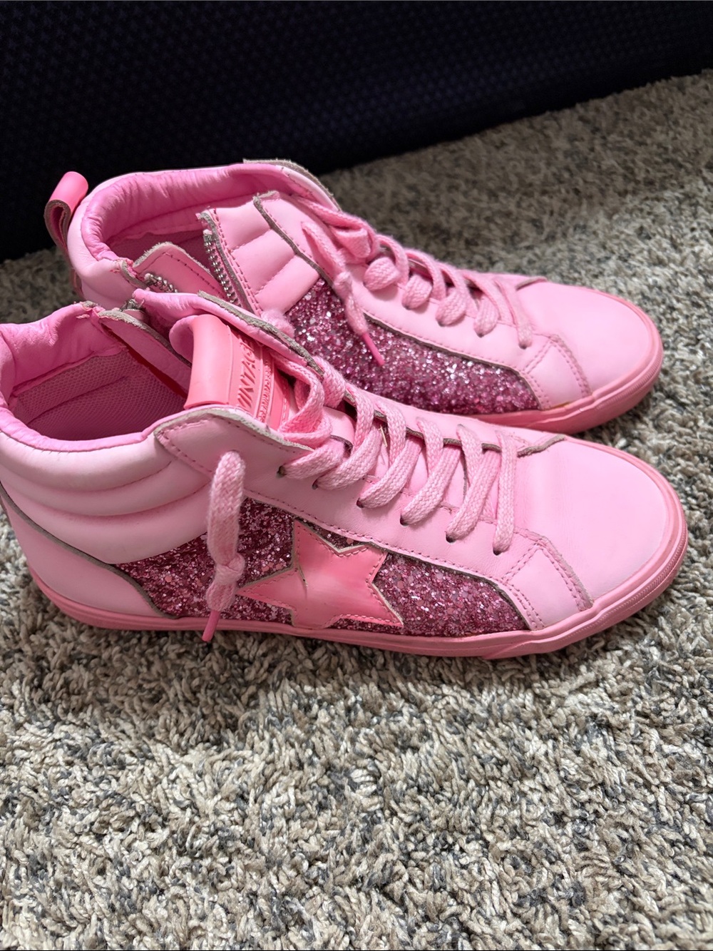 Pink sparkly Vintage Havana sneakers